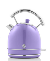 Swan 1.8 Lt 3000 w Retro Dome Elektrikli Su Isıtıcısı Kettle Menekşe